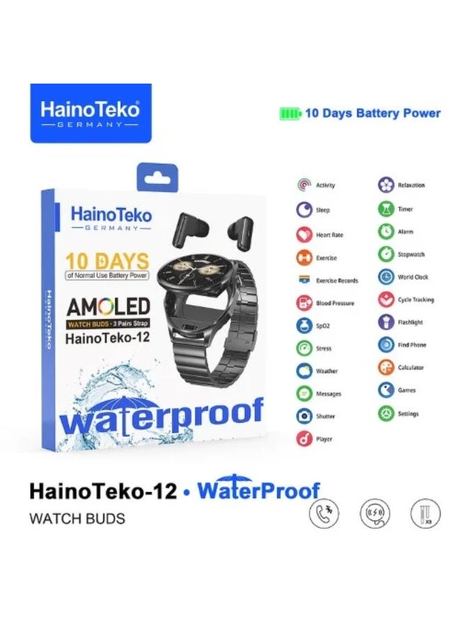 Haino Teko 12 Smart Watch – Full Touch Screen, Health & Fitness Tracking, Long Battery Life - Image 3